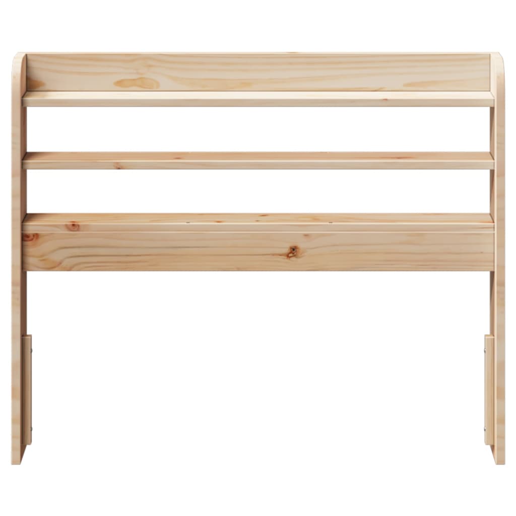 Headboard with Shelves 90 cm Solid Wood Pine